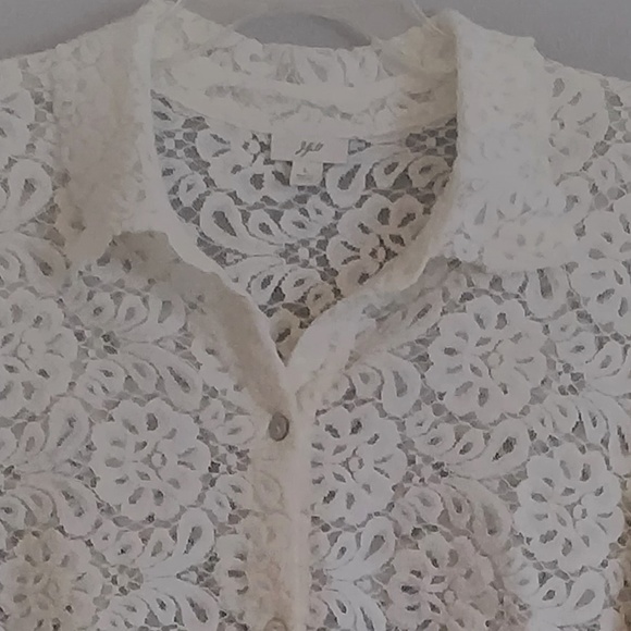 J. Jill lacy button-down top - Picture 7 of 7